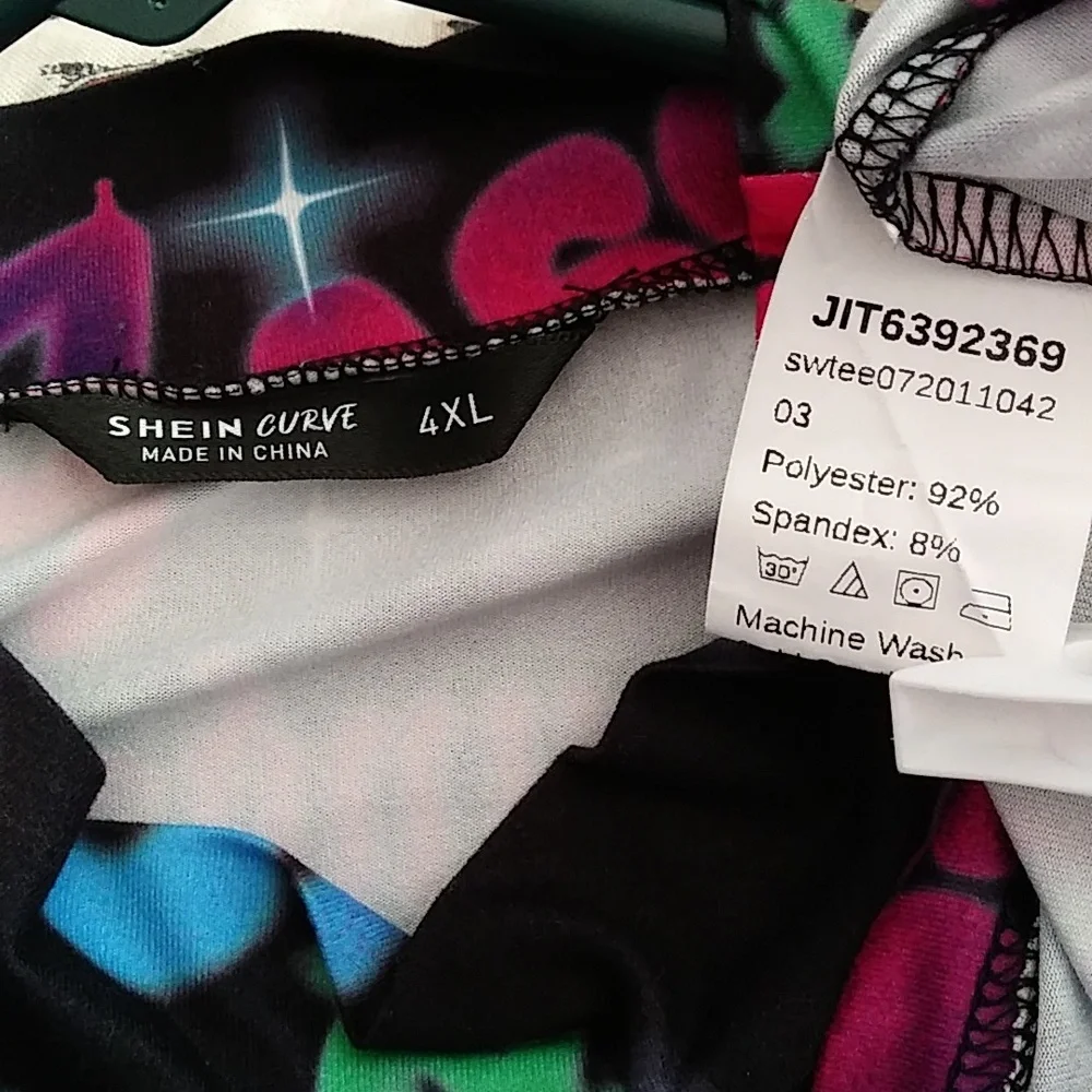 🚨👉 LAST CHANCE 3/$35 Casual Crop Top Mock-Neck Graphic Print  4XL Junior_4